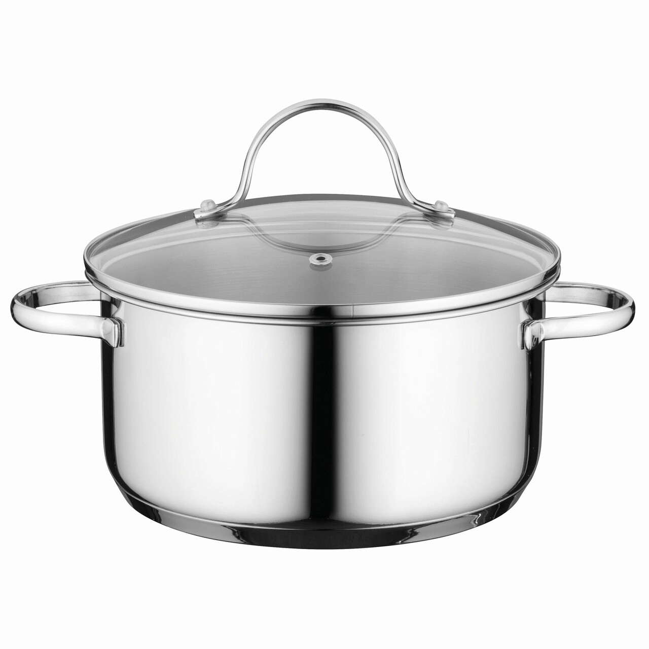 Cratita cu capac BergHOFF, Essentials Comfort, Ø 18 cm, 2.2 L, inox 18/10, capac din sticla - imagine 3